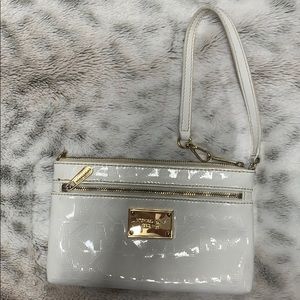 Michael Kors white wristlet